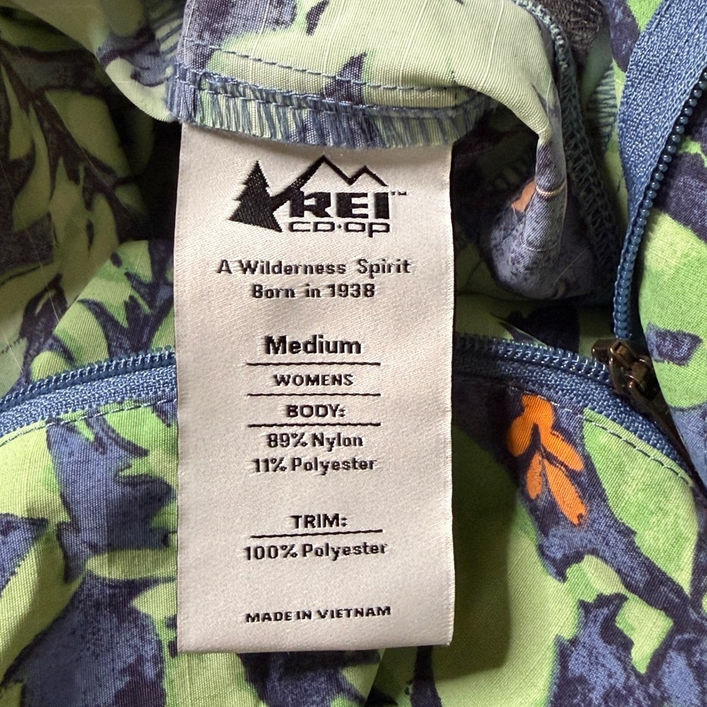 REI Co Op Amphib Shorts Womens M Green Floral Outdoor Hiking Beach Gorpcore - Picture 4 of 10